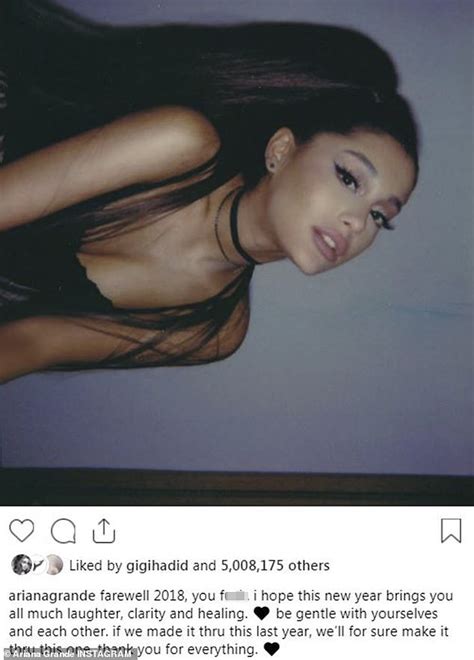 New Photo Ariana Grande Captions Selfie Farewell 2018