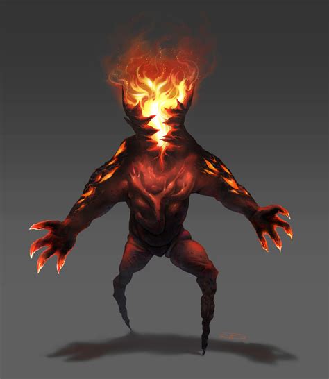 fire monster commission  zebes  deviantart