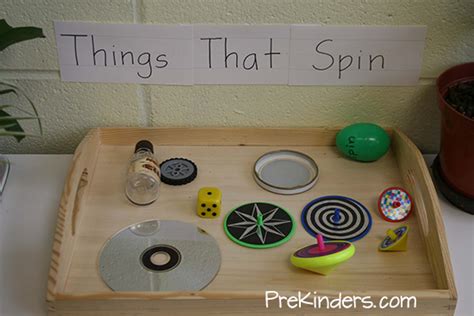 things that spin prekinders