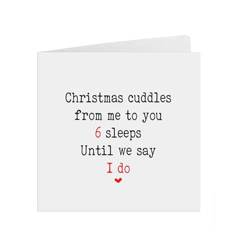 Until We Say I Do Cute Christmas Card For Fiancée Or Fiancé Pmprinted