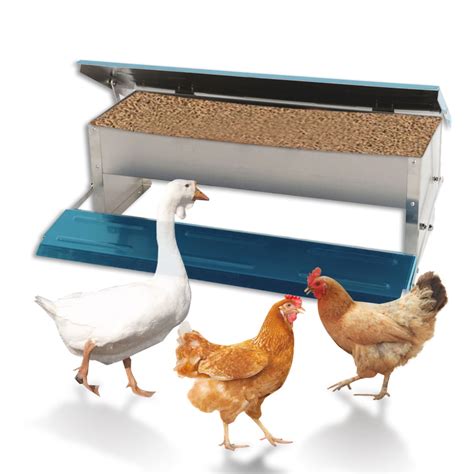 automatic chicken feeder treadle  open poultry feeder aluminum