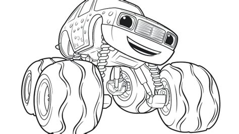 blaze  monster machine coloring pages  getcoloringscom