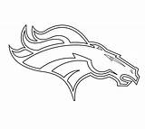 Broncos Denver Logo Coloring Pages Football Nfl Printable Bronco Clipart Drawing Logos Patriots Imagixs Silhouette Lineart Template Clip Houston Texans sketch template