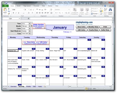 simpleplanning calendar planner