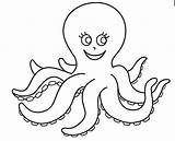 Octopus Polvo Preschoolcrafts sketch template