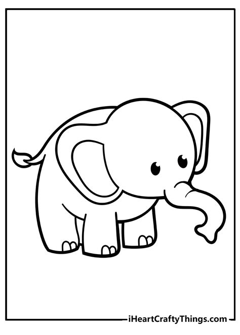 elephant coloring pages printable detailed