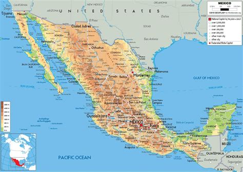 mapa de mexico mapas  imprimir gratis