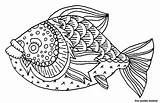 Fisch Goldener sketch template