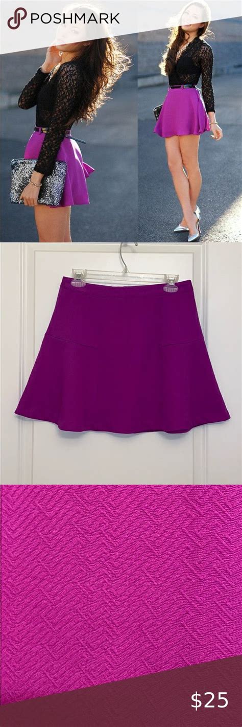 🎊 Hp 9 1 🎊 Minkpink Fuchsia Skater Skirt Clothes Design Mink Pink