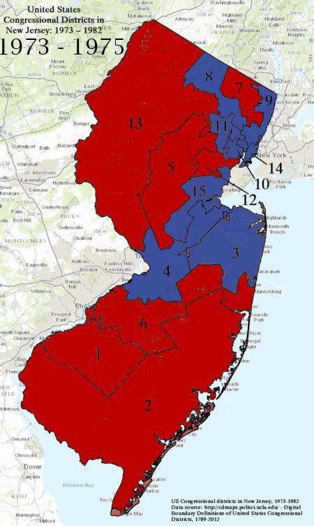 i made a of how nj s congressional districts and representation in