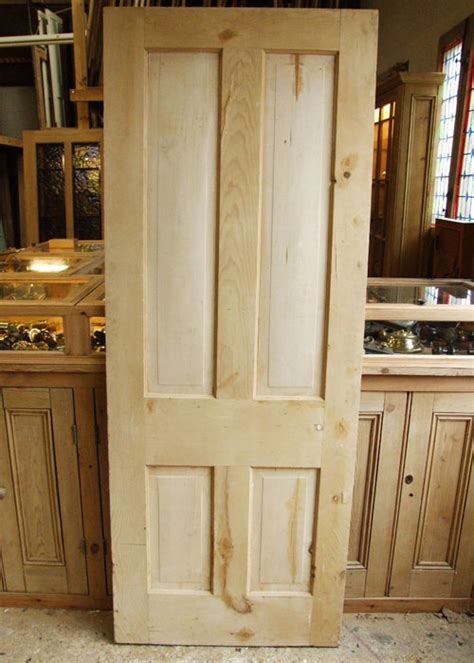 reclaimed pine edwardian internal door stained glass