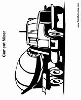 Truck Coloring Cement Mixer Clipart Graphics Clip Dump Printactivities Library Popular sketch template