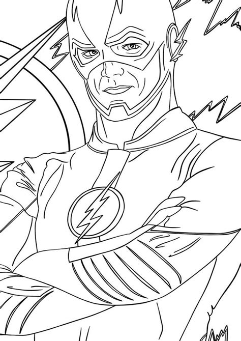 easy  print flash coloring pages tulamama