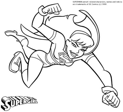 images  superman  supergirl coloring pages supergirl