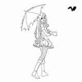 Anime Girl Coloring Pages Color Queeky Drawing Draw Colouring Templates Boy Line Popular Girls Kids Coloringhome Drawings sketch template