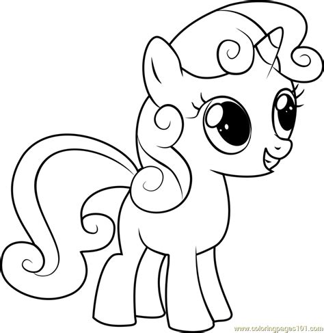 sweetie belle coloring page  kids    pony friendship