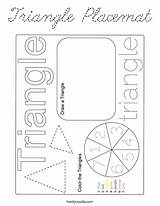 Placemat Cursive sketch template