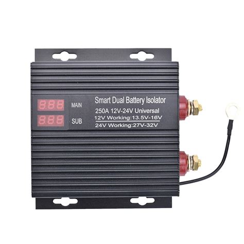 buy  amp dual battery smart isolator universal vv voltage sensitive relay intelligent