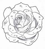 Rose Tattoo Roses Outline Drawing Traditional Drawings Tattoos Designs Outlines Coloring Stencil Deviantart Sketch Board Getdrawings Pages Search Google Heart sketch template