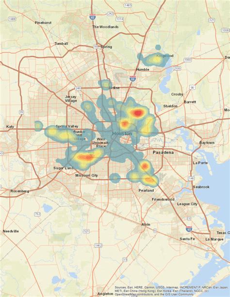 heatmap   call  water rescue  hurricane harvey freelancer