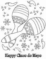 Coloring Pages Mariachi Maracas Band Mayo Cinco Chilli Getcolorings Color Happy Getdrawings Colorings sketch template