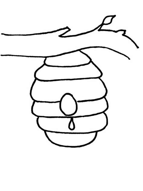 wild bee beehive coloring page coloring pages wild bees honey bee hives