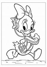 Coloring Donald Duck sketch template