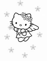 Kitty Hello Colorear Para Gif Coloring Pages Angel Plantillas Pagina Little sketch template