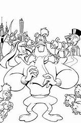 Duck Disney Coloring Pages Tales ζωγραφική Family Characters Daisy Cartoon τέχνη Choose Board Brewster Punky Donald sketch template
