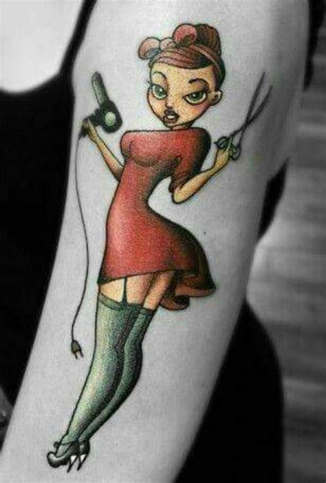 this is so cute pin up girl tattoo pin up tattoos hair tattoos time