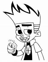 Test Johnny Coloring Pages Cartoon Print sketch template