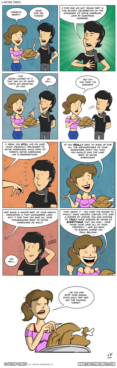 how to solve the toughest thanksgiving dilemma c section comics
