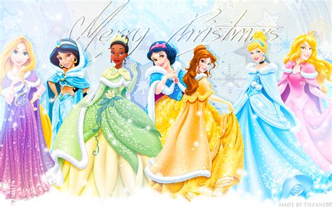 holiday princesses disney princess wallpaper  fanpop