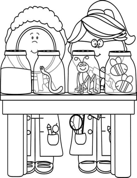 easy  print science coloring pages science clipart coloring