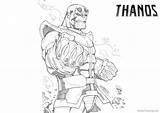 Thanos Coloring Pages Drawing Hand Printable Kids Color Print Adults Bettercoloring sketch template