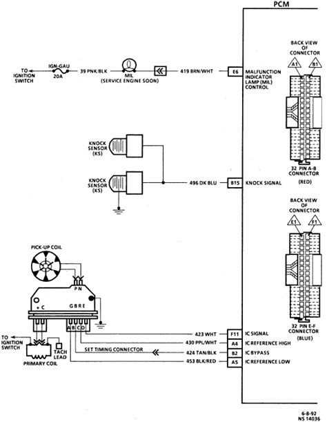 pcm wiring diagram    diagram sensor knock knock