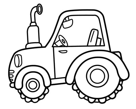 tractor coloring pages  print