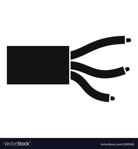 electric wire cable icon simple style royalty  vector