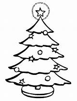 Christmas Coloring Tree Star Blinking Lovely sketch template