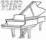 Piano Coloring Pages Grand Printable Print Music Drawing Categories Play Getdrawings Keys Kids Popular Game sketch template
