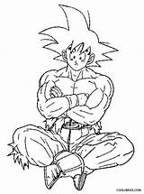 Goku Coloring Pages Super Saiyan Printable Cool2bkids sketch template
