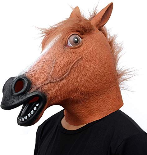 horse masks    laugh