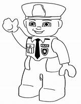 Coloring Lego Police Pages Printable sketch template
