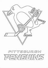 Penguins Coloring Nhl Lnh Penguin Edmonton Oilers Braves Ausmalbild Imprimé Fois sketch template