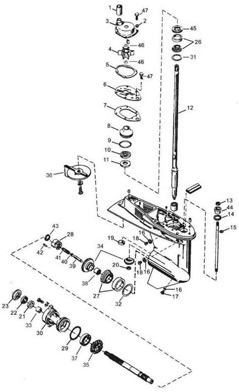 mercury outboard parts drawing   hp pn