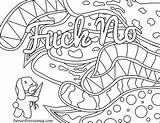 Coloring Pages Curse Printable Word Getcolorings sketch template