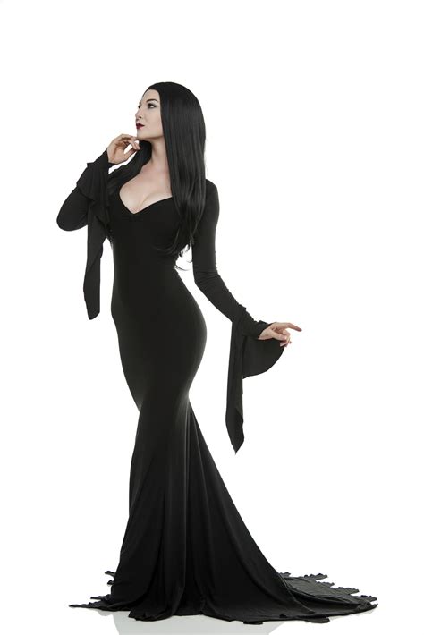 Morticia Addams Dress Vampire Costume Adult Morticia Addams Halloween