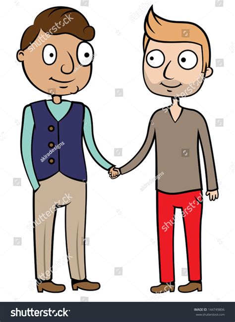 cartoon vector illustration happy gay homosexual stock