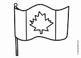 Flag Coloring Pages Canada Printable Simple Kids Color Print Getcoloringpages Drawings 4kids sketch template