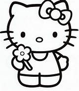 Hello Kitty Stencil Printable Coloring Popular sketch template